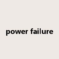 power failure是什么意思
