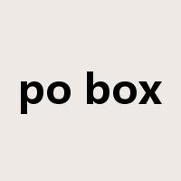po box是什么意思