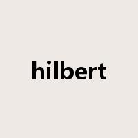 hilbert是什么意思