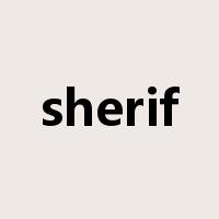 sherif是什么意思