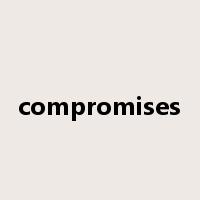 compromises是什么意思