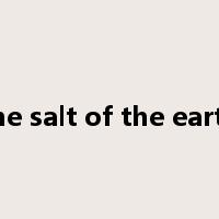 the salt of the earth是什么意思