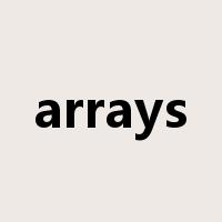 arrays是什么意思
