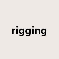 rigging是什么意思