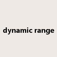 dynamic range是什么意思