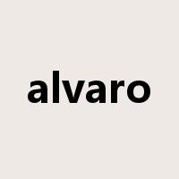 alvaro是什么意思