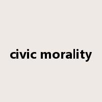 civic morality是什么意思