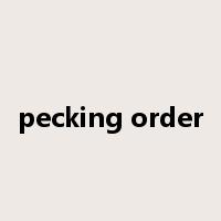 pecking order是什么意思