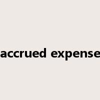 accrued expense是什么意思