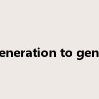 from generation to generation是什么意思
