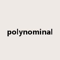 polynominal是什么意思