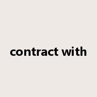 contract with是什么意思
