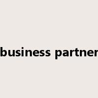business partner是什么意思