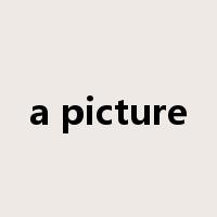 a picture是什么意思