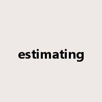 estimating是什么意思