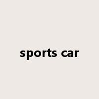 sports car是什么意思