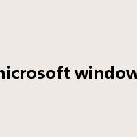 microsoft windows是什么意思