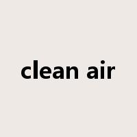 clean air是什么意思