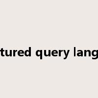 structured query language是什么意思