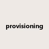 provisioning是什么意思