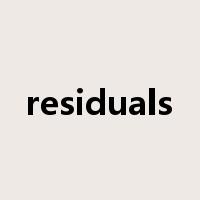 residuals是什么意思