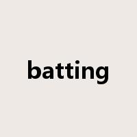 batting是什么意思
