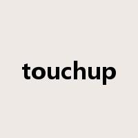 touchup是什么意思