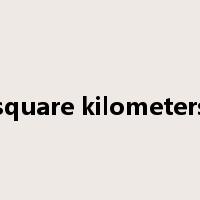square kilometers是什么意思