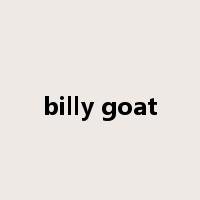 billy goat是什么意思