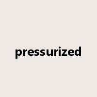 pressurized是什么意思