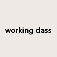 working class是什么意思