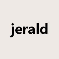 jerald是什么意思