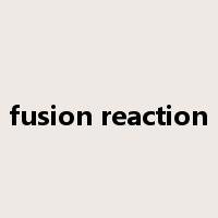 fusion reaction是什么意思