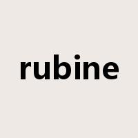 rubine是什么意思