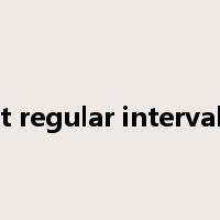 at regular intervals是什么意思