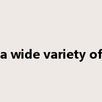 a wide variety of是什么意思