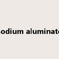 sodium aluminate是什么意思