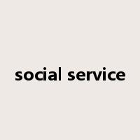 social service是什么意思