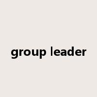 group leader是什么意思