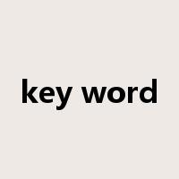 key word是什么意思