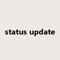 status update是什么意思
