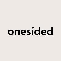 onesided是什么意思