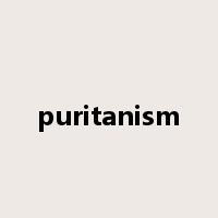 puritanism是什么意思
