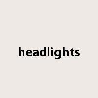 headlights是什么意思