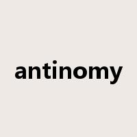 antinomy是什么意思