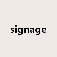 signage是什么意思