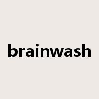 brainwash是什么意思