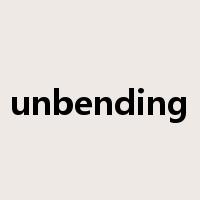 unbending是什么意思