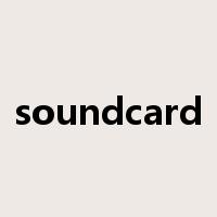 soundcard是什么意思