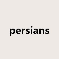 persians是什么意思